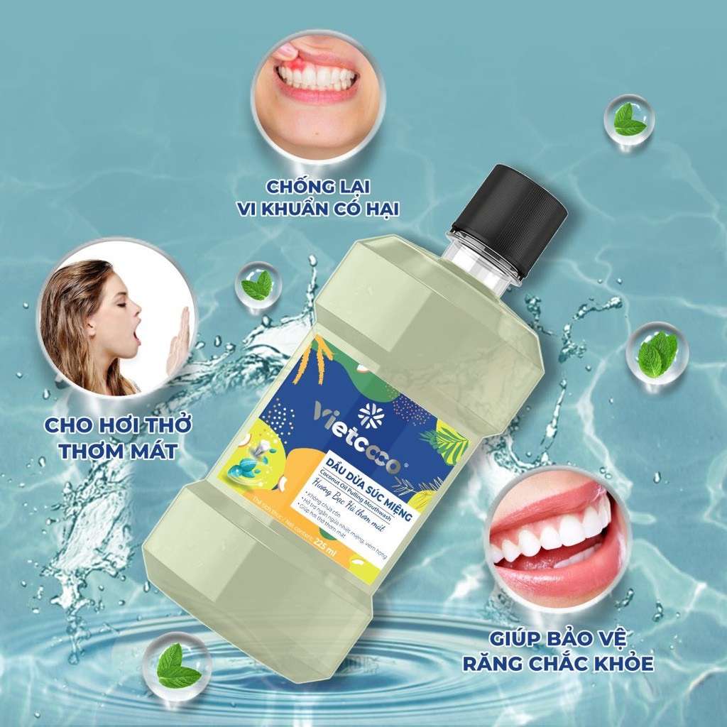 Vietcoco Coconut oil pulling mouthwash