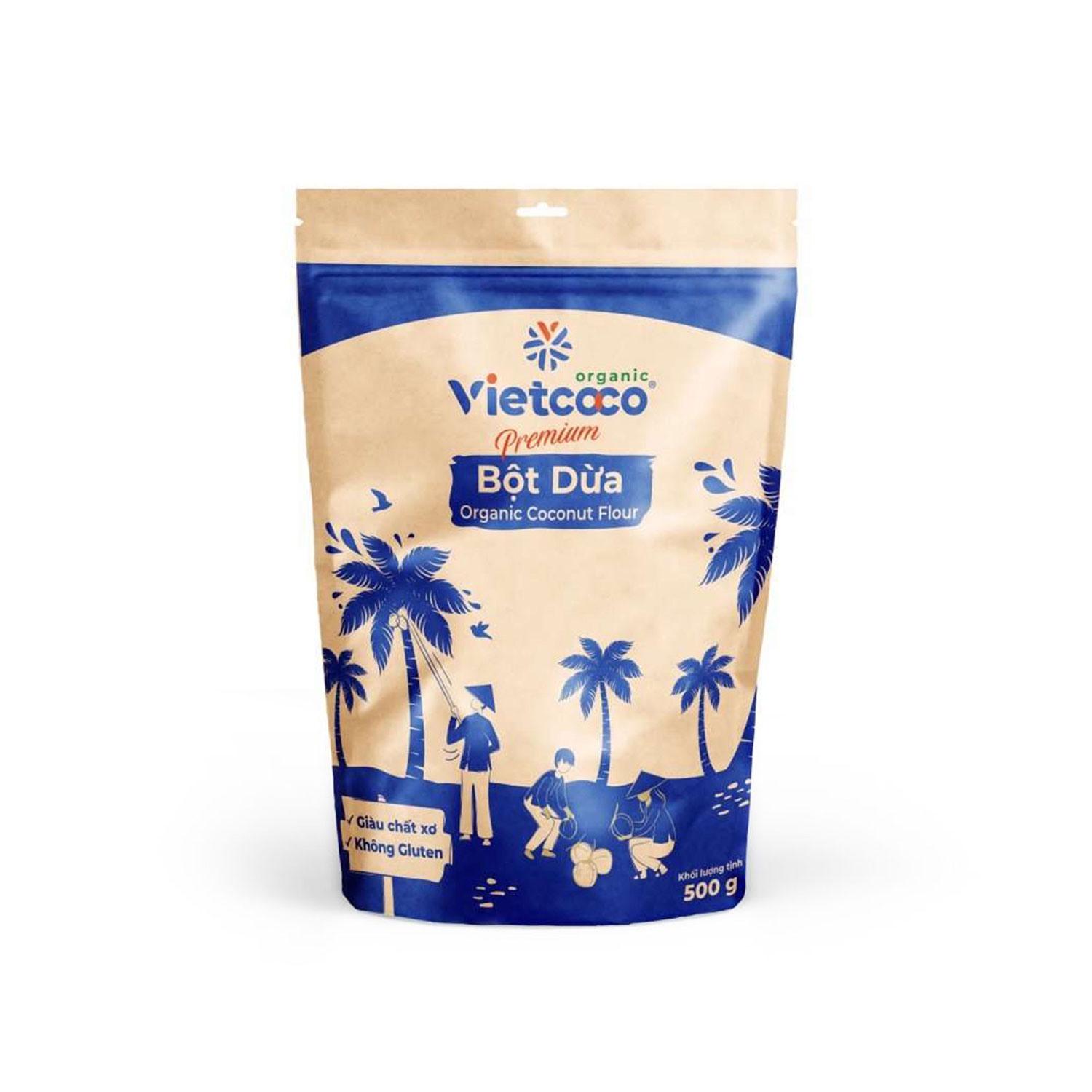 Vietcoco Bột dừa Premium Organic 