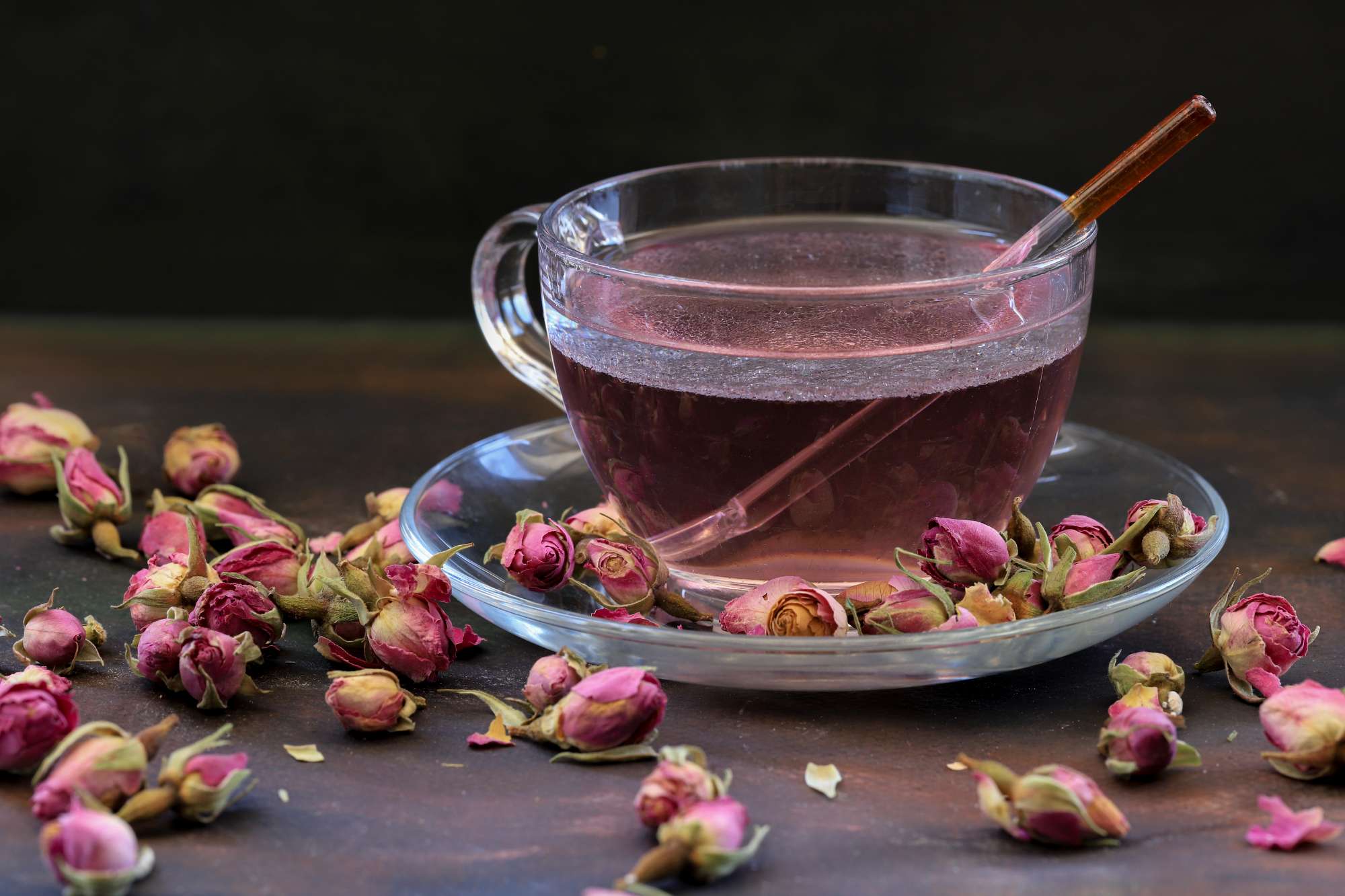 Dried rose tea